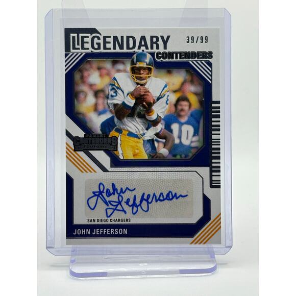 2024 Panini Contenders John Jefferson Legendary Auto 39/99 SP San Diego Chargers - Picture 1 of 2